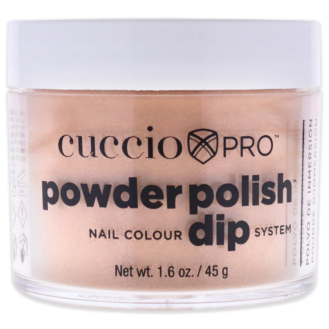 Pro Powder Polish Nail Colour Dip System - Rose Gold Slippers by Cuccio Colour for Women - 1.6 oz Nail Powder