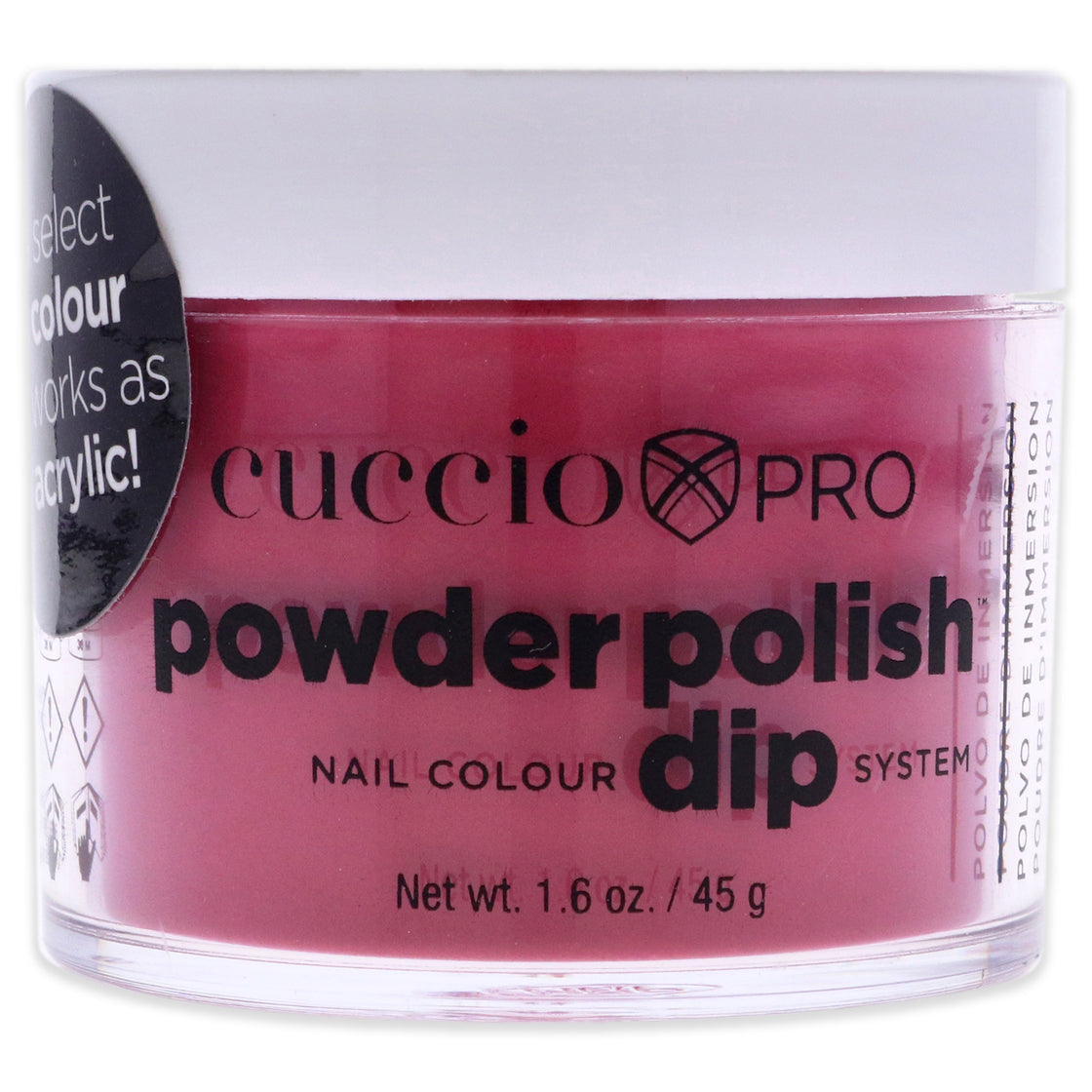 Pro Powder Polish Nail Colour Dip System - High Resolutions by Cuccio Colour for Women - 1.6 oz Nail Powder