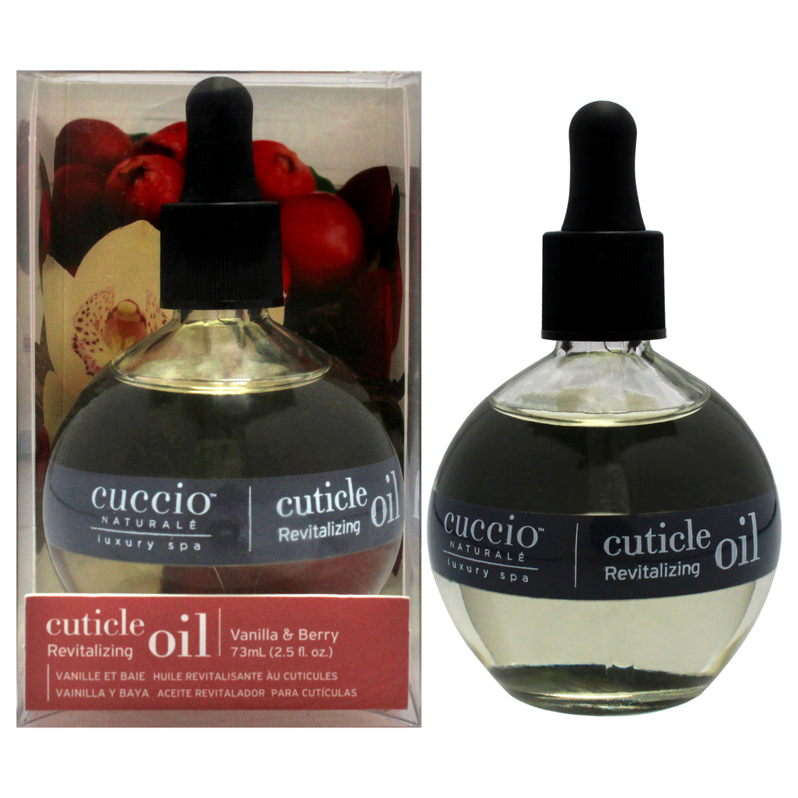 Cuticle Revitalizing Oil - Vanilla and Berry by Cuccio Naturale for Unisex - 2.5 oz Oil