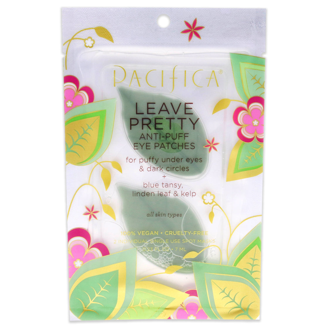 Leave Pretty Anti-Puff Eye Patches by Pacifica for Unisex - 1 Pair Mask