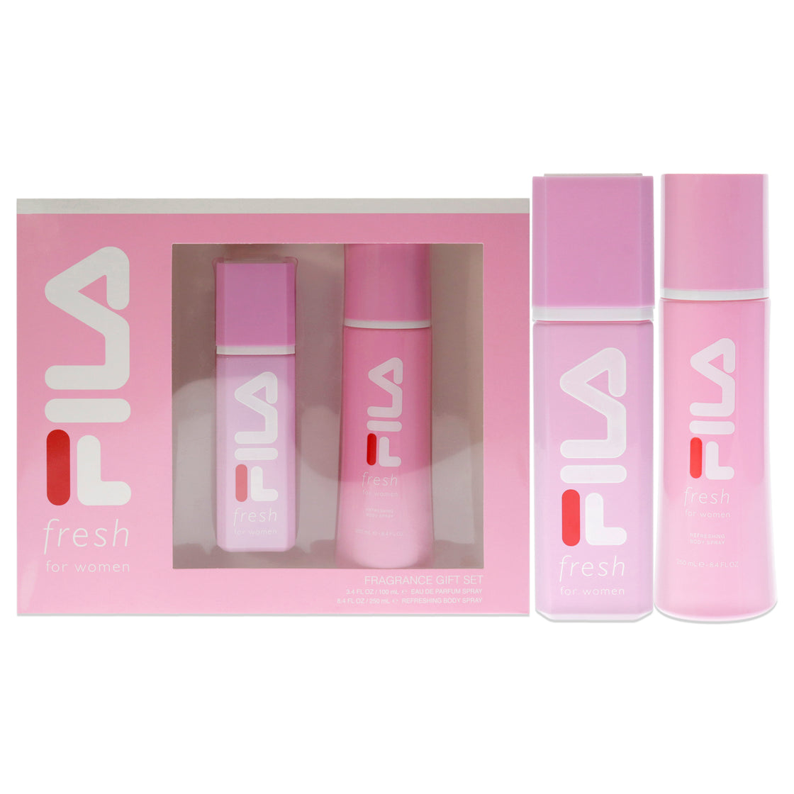 Fila Fresh by Fila for Women - 2 Pc Gift Set 3.4oz EDP Spray, 8.4oz Body Spray