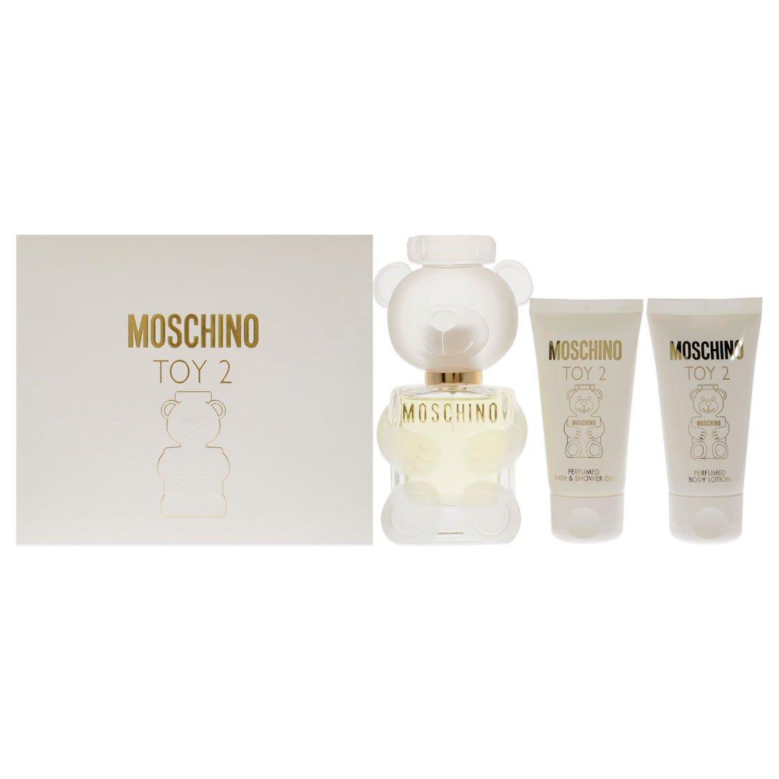 Moschino Toy 2 by Moschino for Women - 3 Pc Gift Set 1.7oz EDP Spray, 1.7oz Bath and Shower Gel, 1.7oz Body Lotion