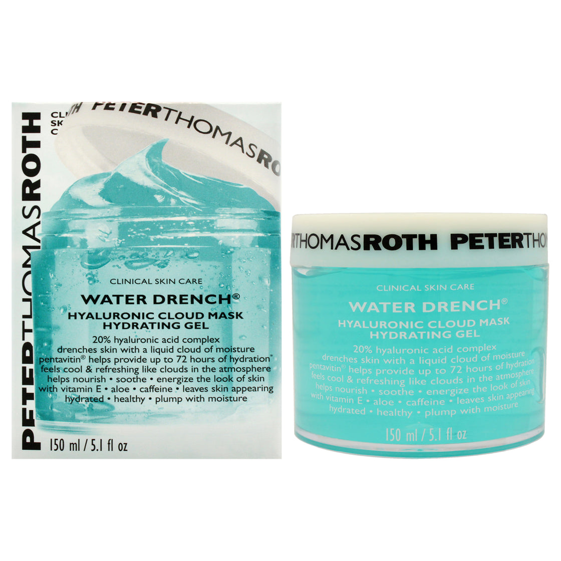 Water Drench Hyaluronic Cloud Hydrating Gel by Peter Thomas Roth for Unisex - 5.1 oz Gel