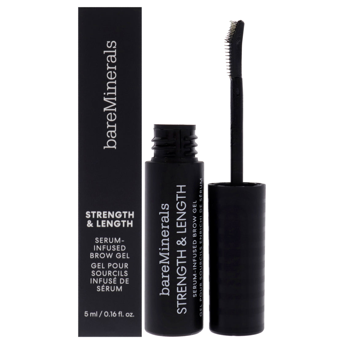 Strength and Length Serum-Infused Brow Gel - Clear by bareMinerals for Women - 0.16 oz Brow Gel