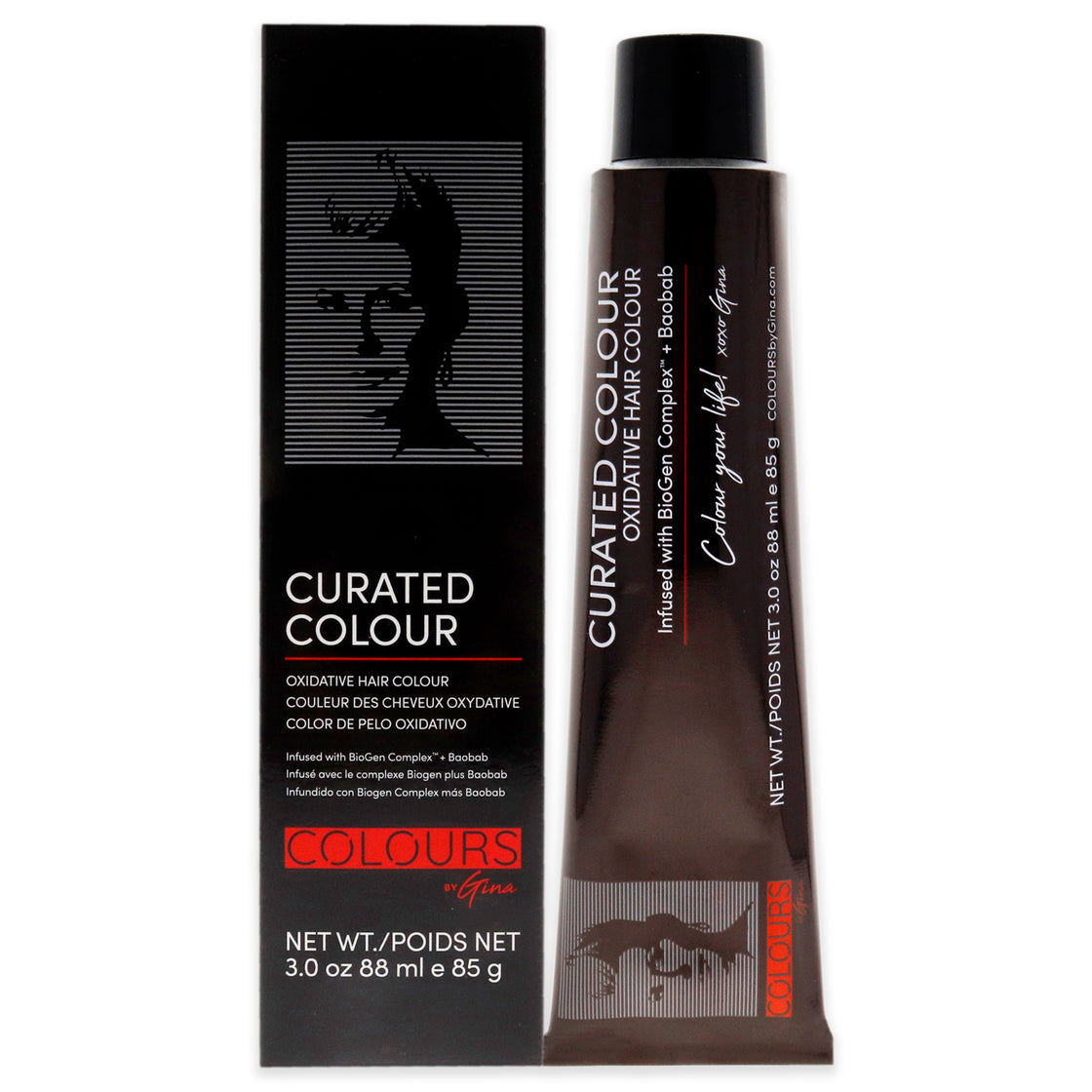 Curated Colour - 3.22-3VV Intense Dark Violet Brow by Colours By Gina for Unisex - 3 oz Hair Color