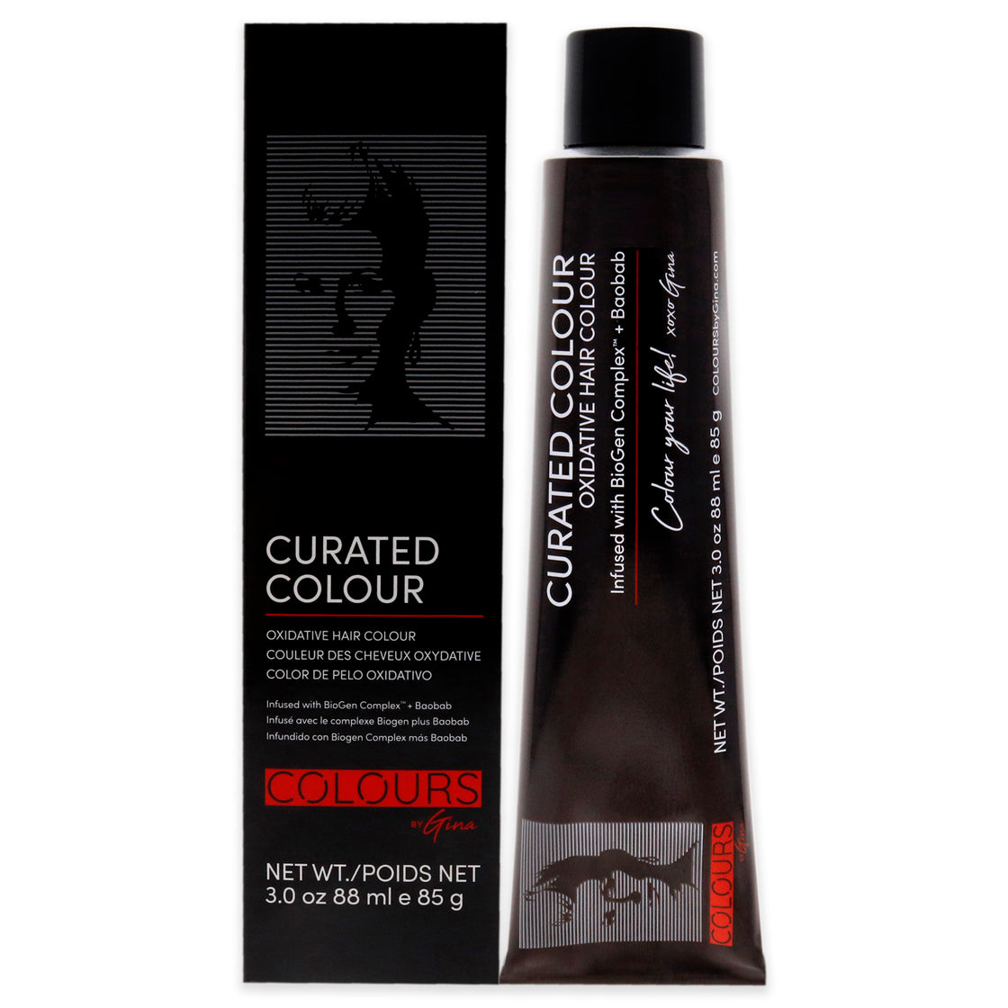 Curated Colour - 4.11-4BB Cool Brown by Colours By Gina for Unisex - 3 oz Hair Color