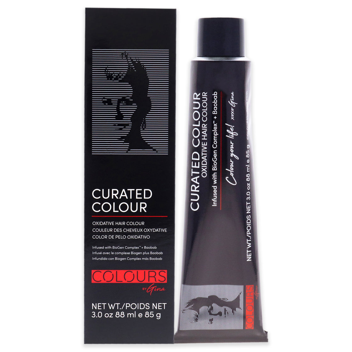 Curated Colour - 4.77-4W Deep Warm Brown by Colours By Gina for Unisex - 3 oz Hair Color