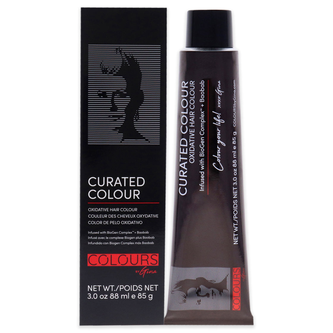 Curated Colour - 6.43-6CG Dark Coppery Golden Blonde by Colours By Gina for Unisex - 3 oz Hair Color