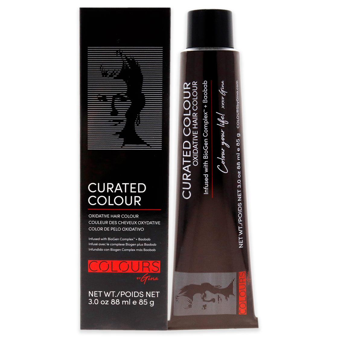 Curated Colour - 8.3-8G Light Golden Blonde by Colours By Gina for Unisex - 3 oz Hair Color