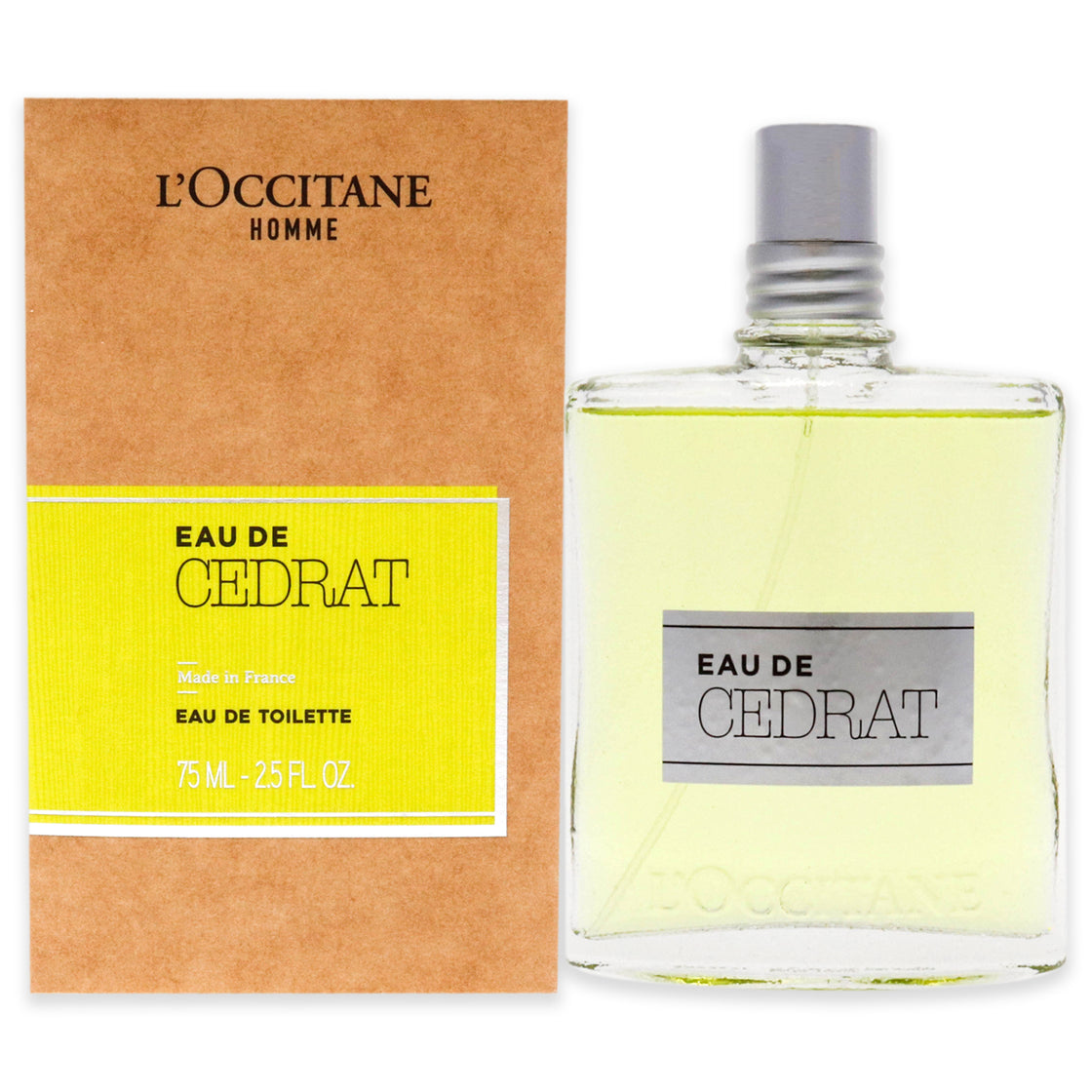 Eau de Cedrat by LOccitane for Men - 2.5 oz EDT Spray