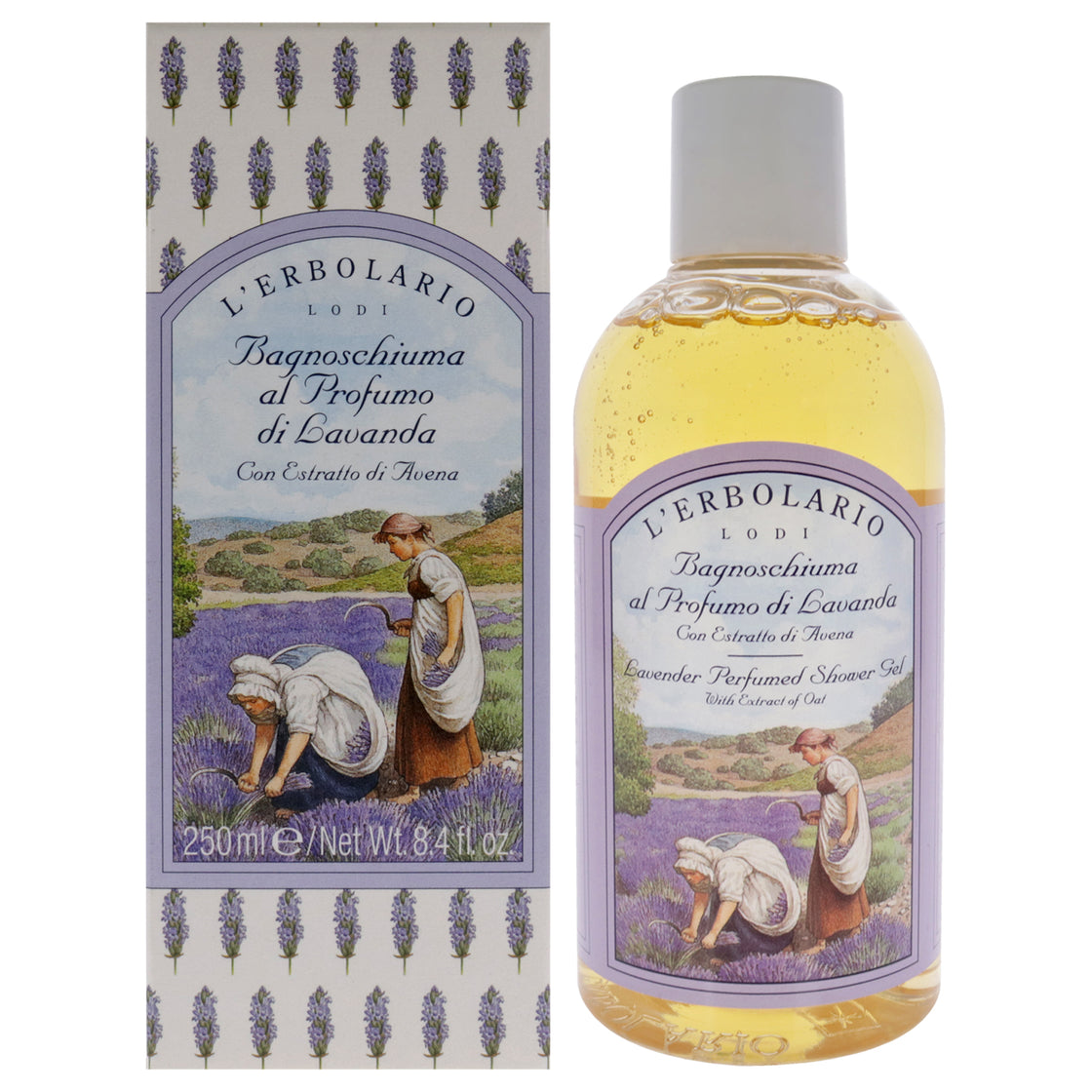 Shower Gel - Lavender by LErbolario for Unisex - 8.4 oz Shower Gel