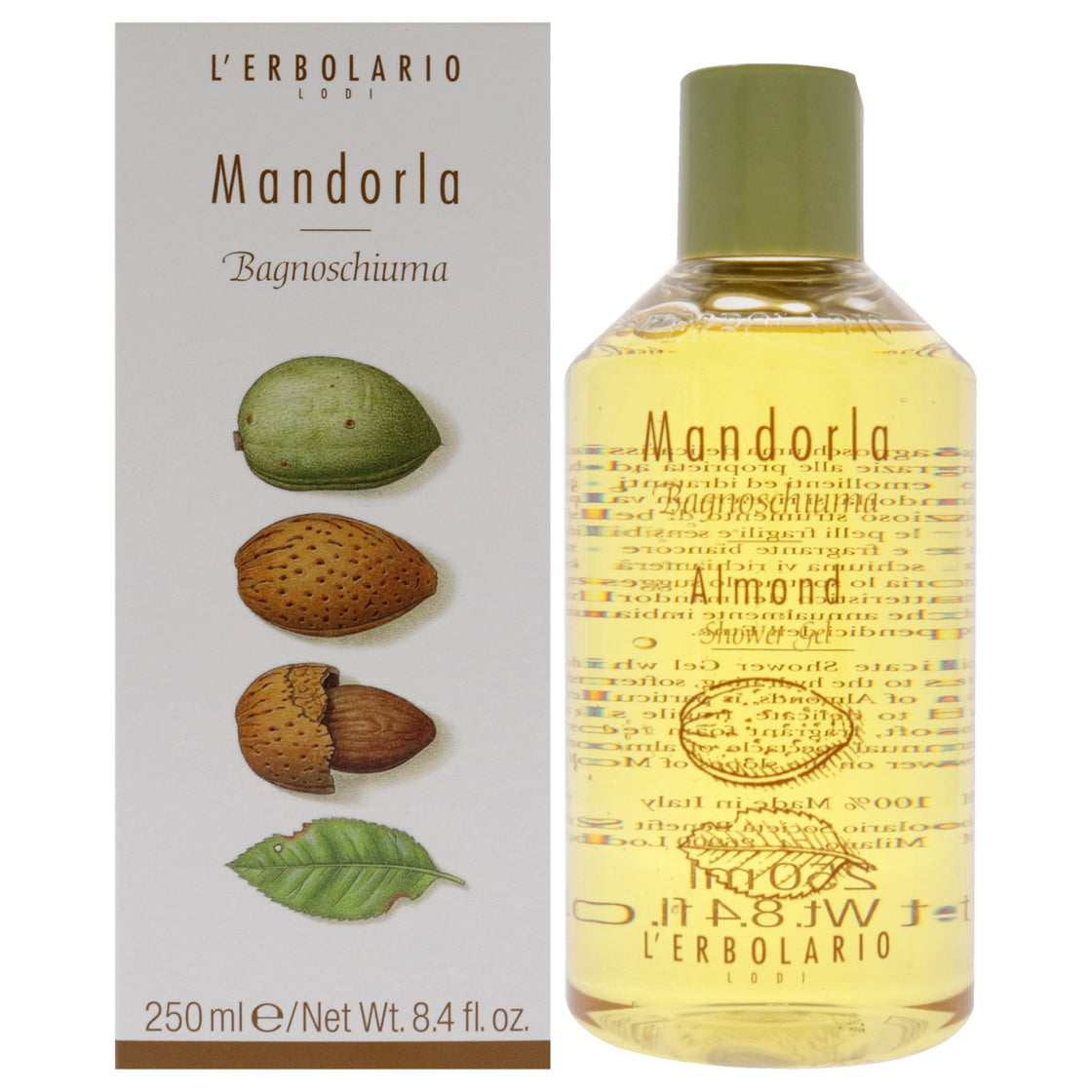 Shower Gel - Almond by LErbolario for Unisex - 8.4 oz Shower Gel