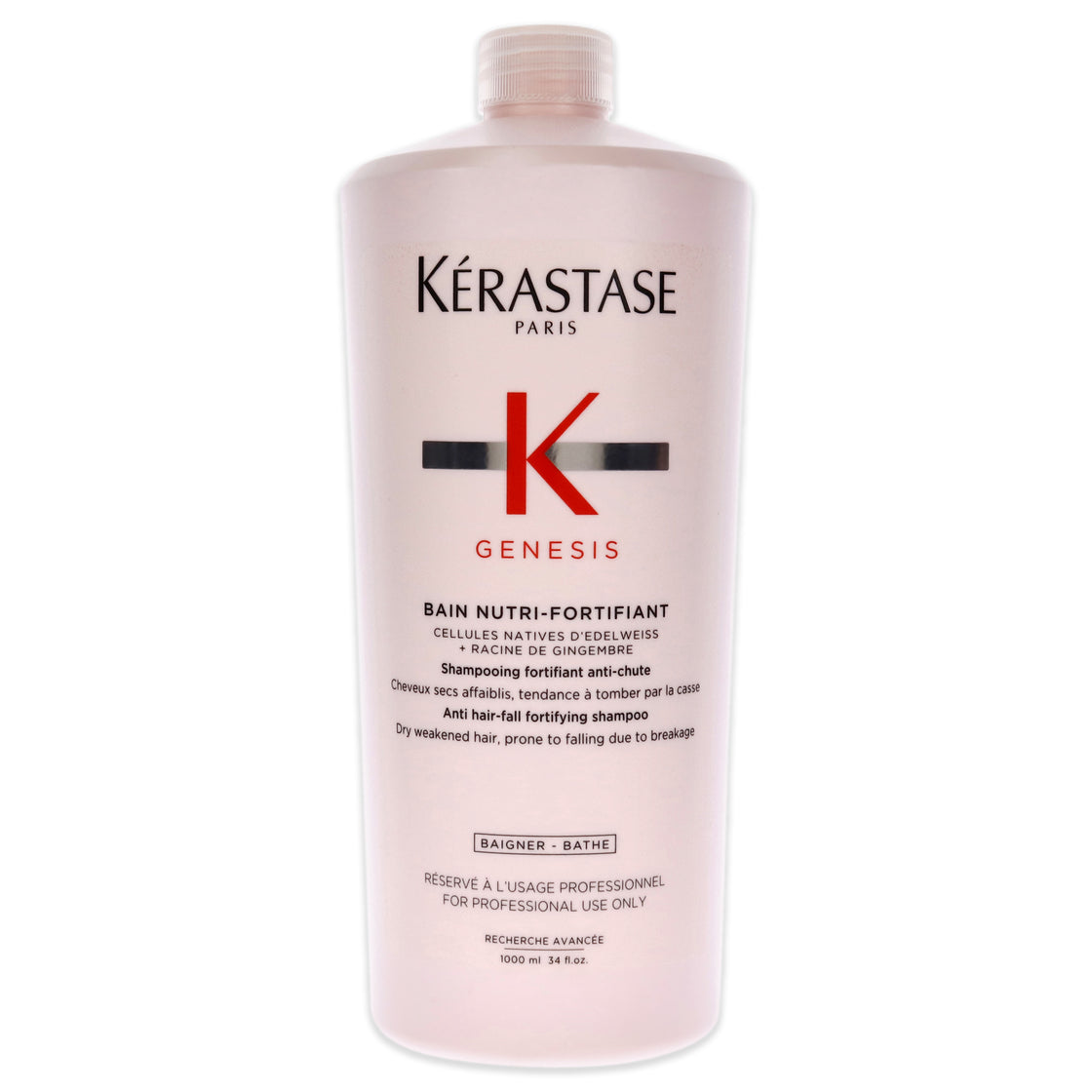 Genesis Bain Nutri-Fortifiant Shampoo by Kerastase for Unisex - 34 oz Shampoo