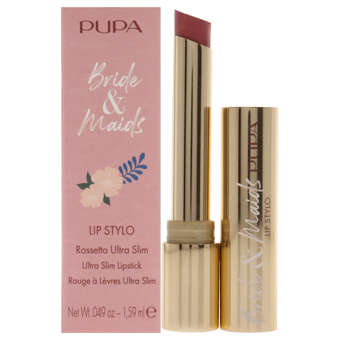 Bride and Maids Lip Stylo Ultra Slim Lipstick - 001 Weeding Cake by Pupa Milano for Women - 0.049 oz Lipstick