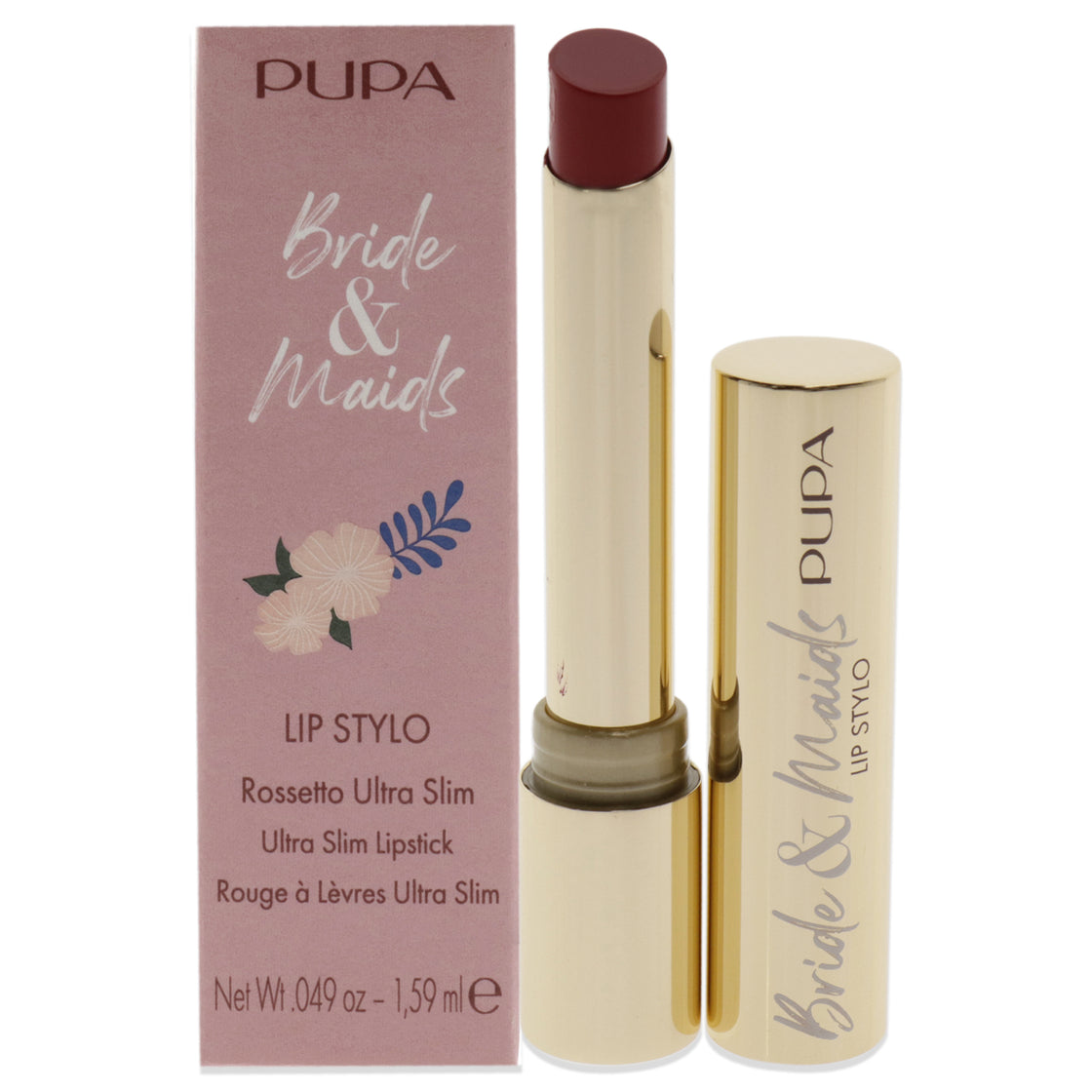 Bride and Maids Lip Stylo Ultra Slim Lipstick - 004 True Love by Pupa Milano for Women - 0.049 oz Lipstick