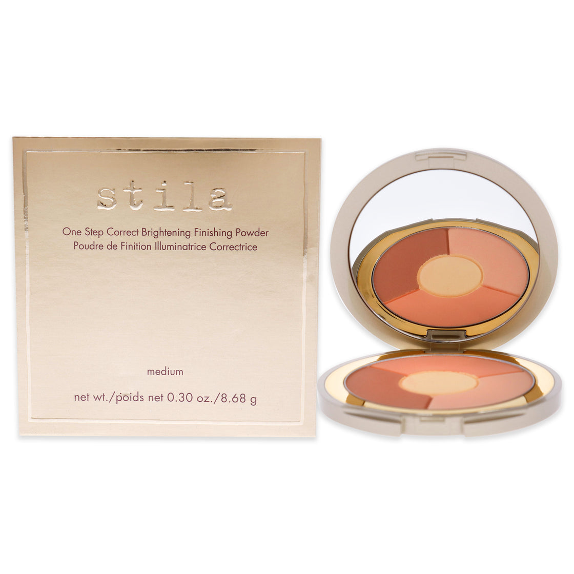 One Step Correct Brightening Finishing Powder - Medium by Stila for Women - 0.30 oz Powder