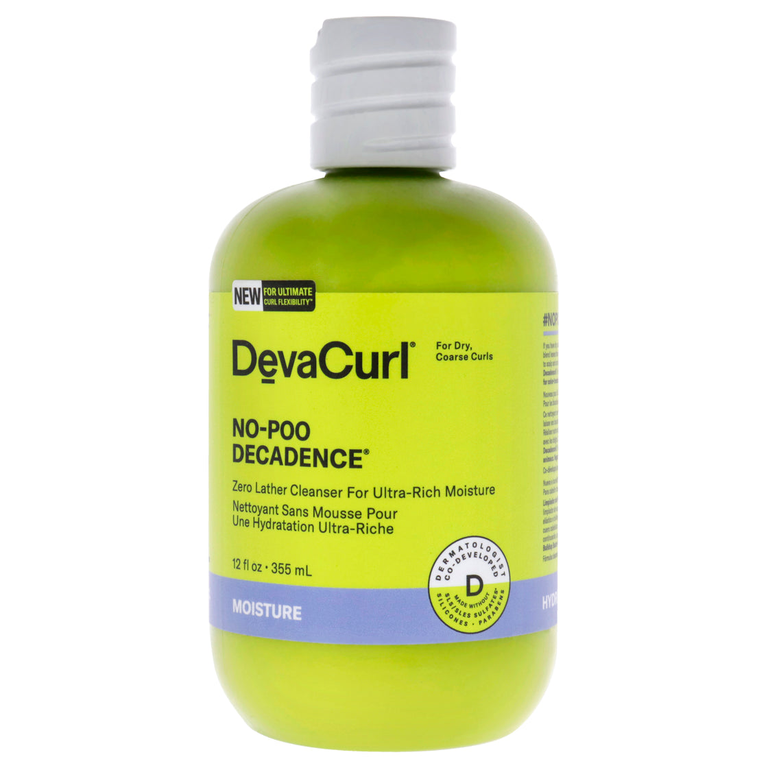 No-Poo Decadence by DevaCurl for Unisex - 12 oz Cleanser