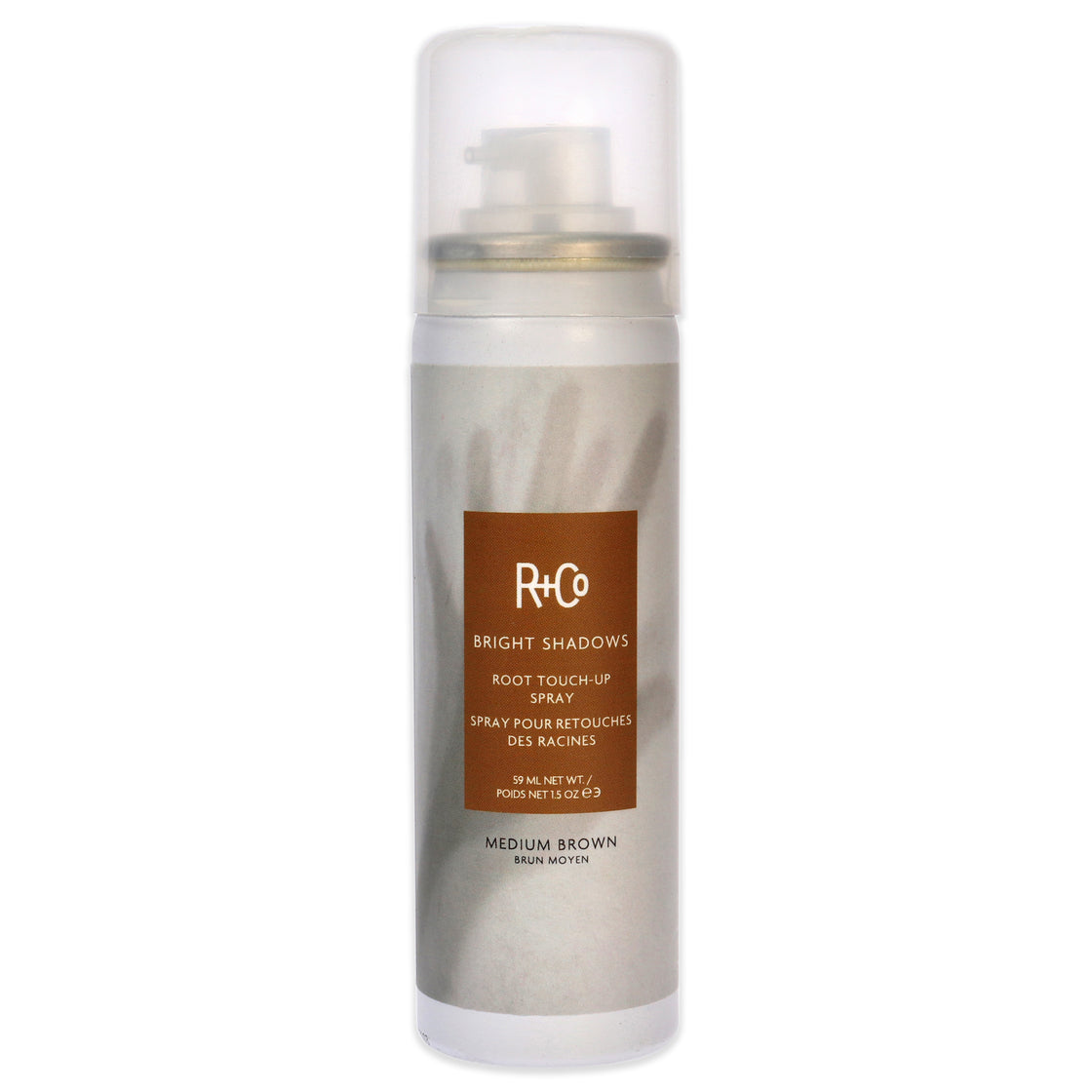 Bright Shadows Root Touch Up Spray - Medium Brown by R+Co for Unisex - 1.5 oz Hair Color