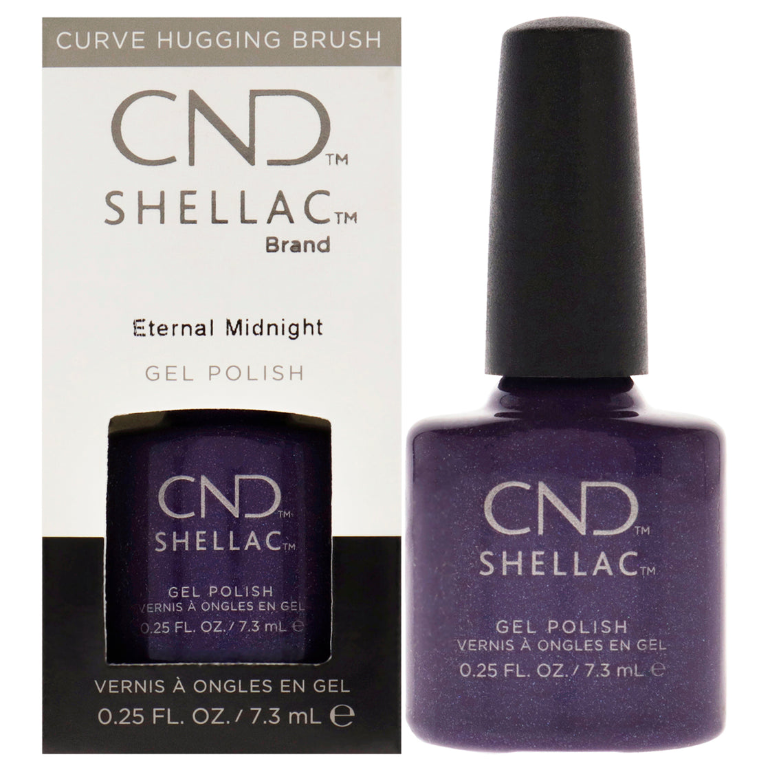 Shellac Nail Color - Eternal Midnight by CND for Women - 0.25 oz Nail Polish