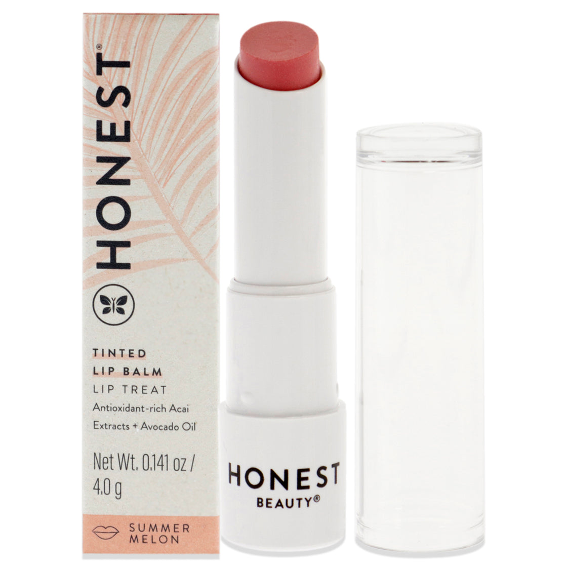 Tinted Lip Balm - Summer Melon by Honest for Women - 0.141 oz Lip Balm