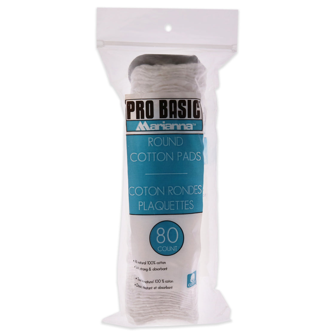 Pro Basic Round Cotton Pads by Marianna for Unisex - 80 Pc Pads