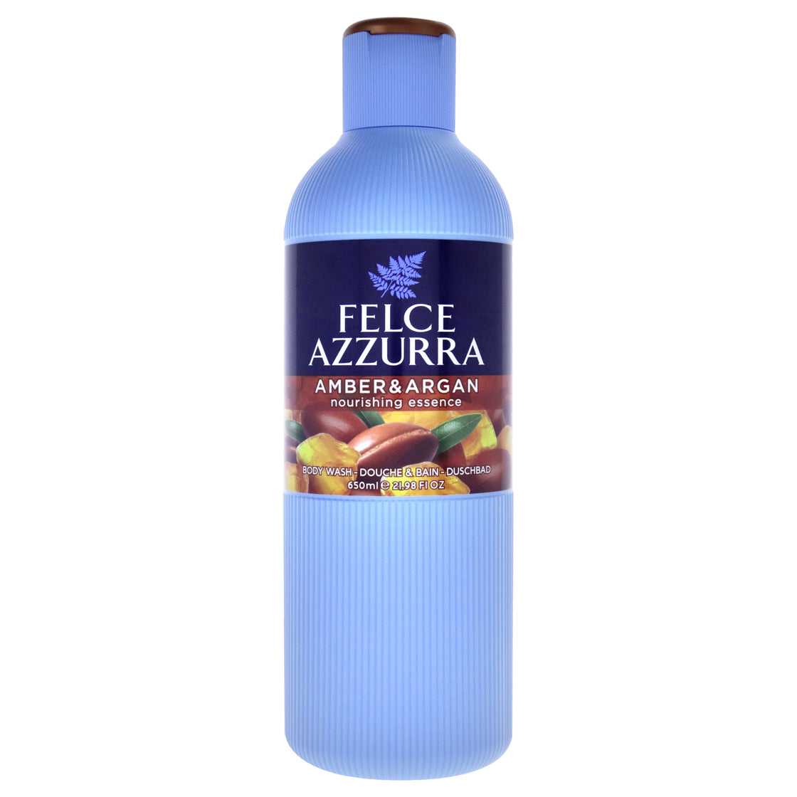 Amber and Argan by Felce Azzurra for Unisex - 22 oz Body Wash