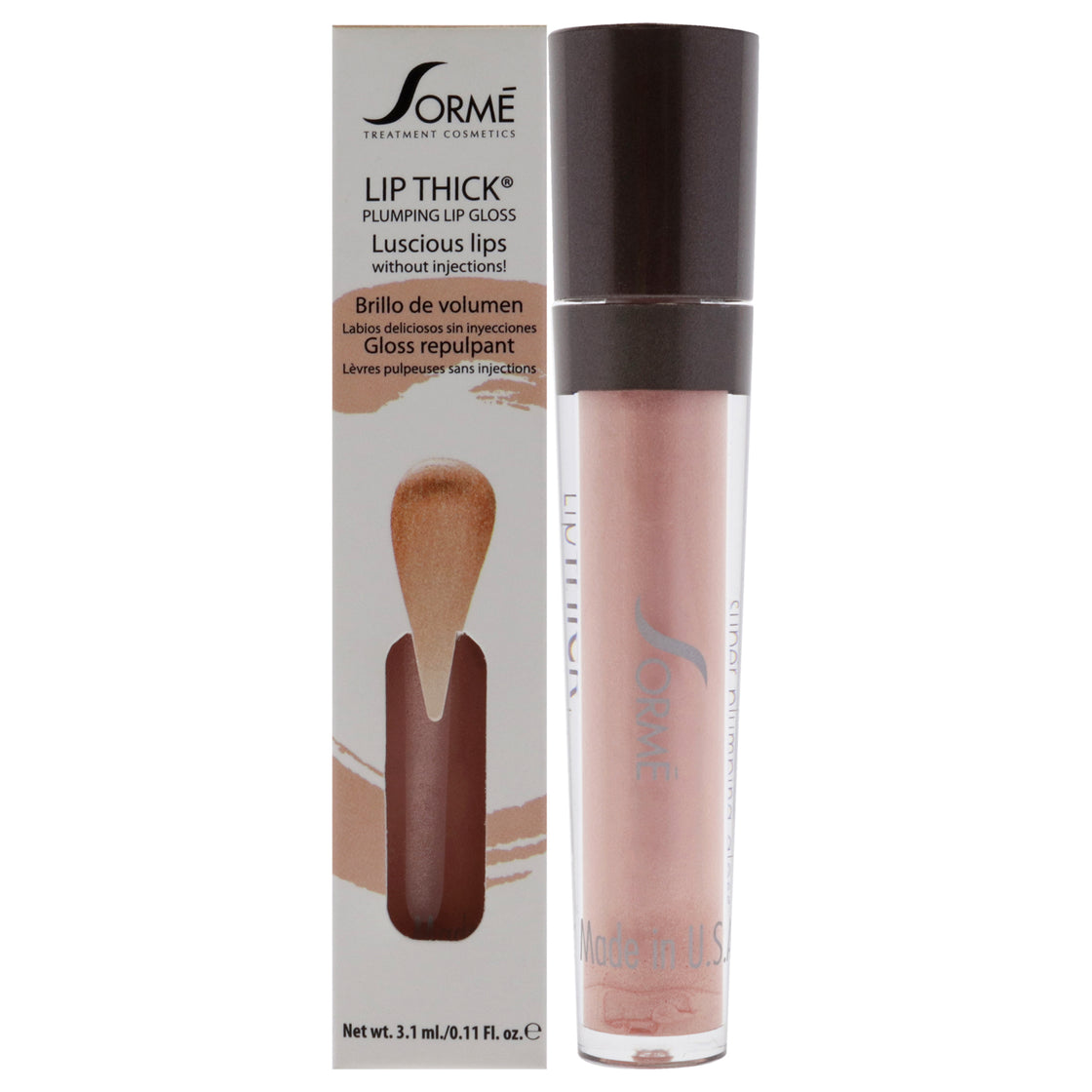 Lip Thick Plumping Lip Gloss - Cosmic by Sorme Cosmetics for Women - 0.11 oz Lip Gloss