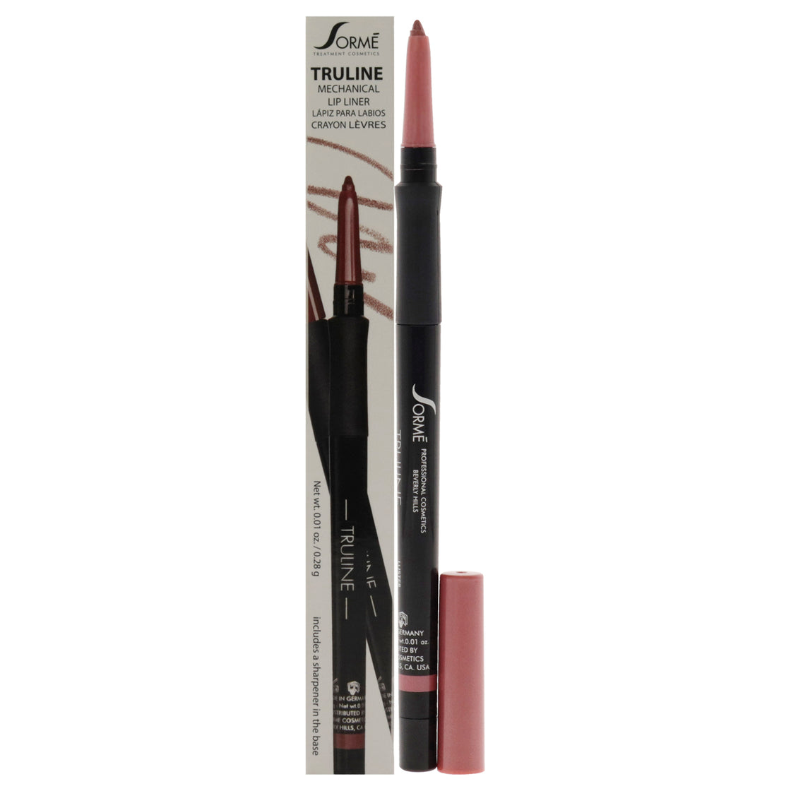 Truline Mechanical Lipliner - MPL01 Luster by Sorme Cosmetics for Women - 0.01 oz Lip Liner