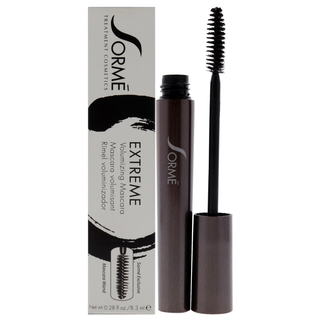 Extreme Volumizing Mascara - E01 Black by Sorme Cosmetics for Women - 0.28 oz Mascara