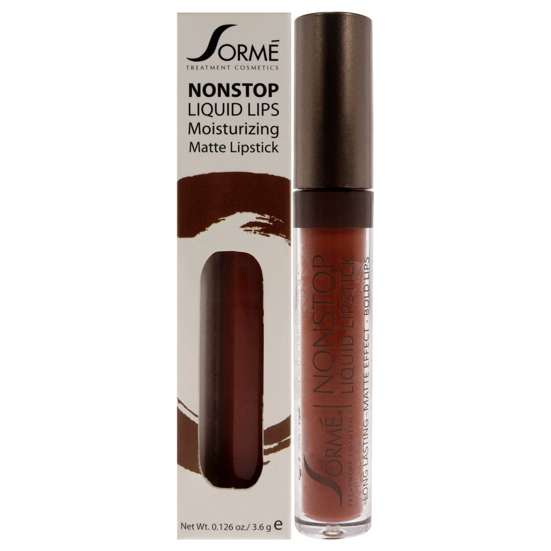 Nonstop Moisturizing Matte Liquid Lipstick - 270 Delight by Sorme Cosmetics for Women - 0.126 oz Lipstick