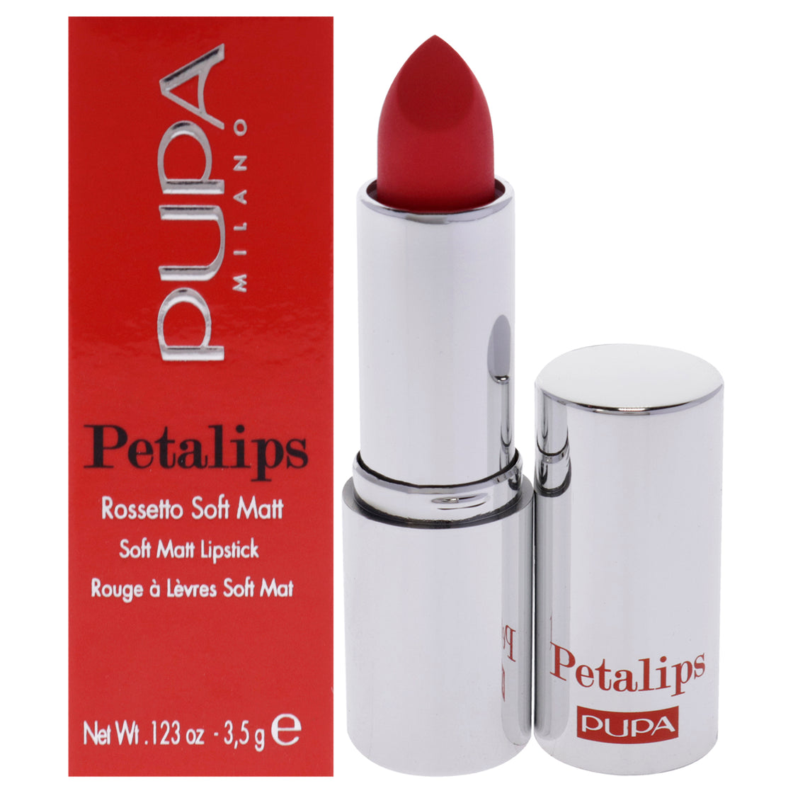 Petalips Soft Matt Lipstick - 013 Lovely Hibiscus by Pupa Milano for Women - 0.123 oz Lipstick