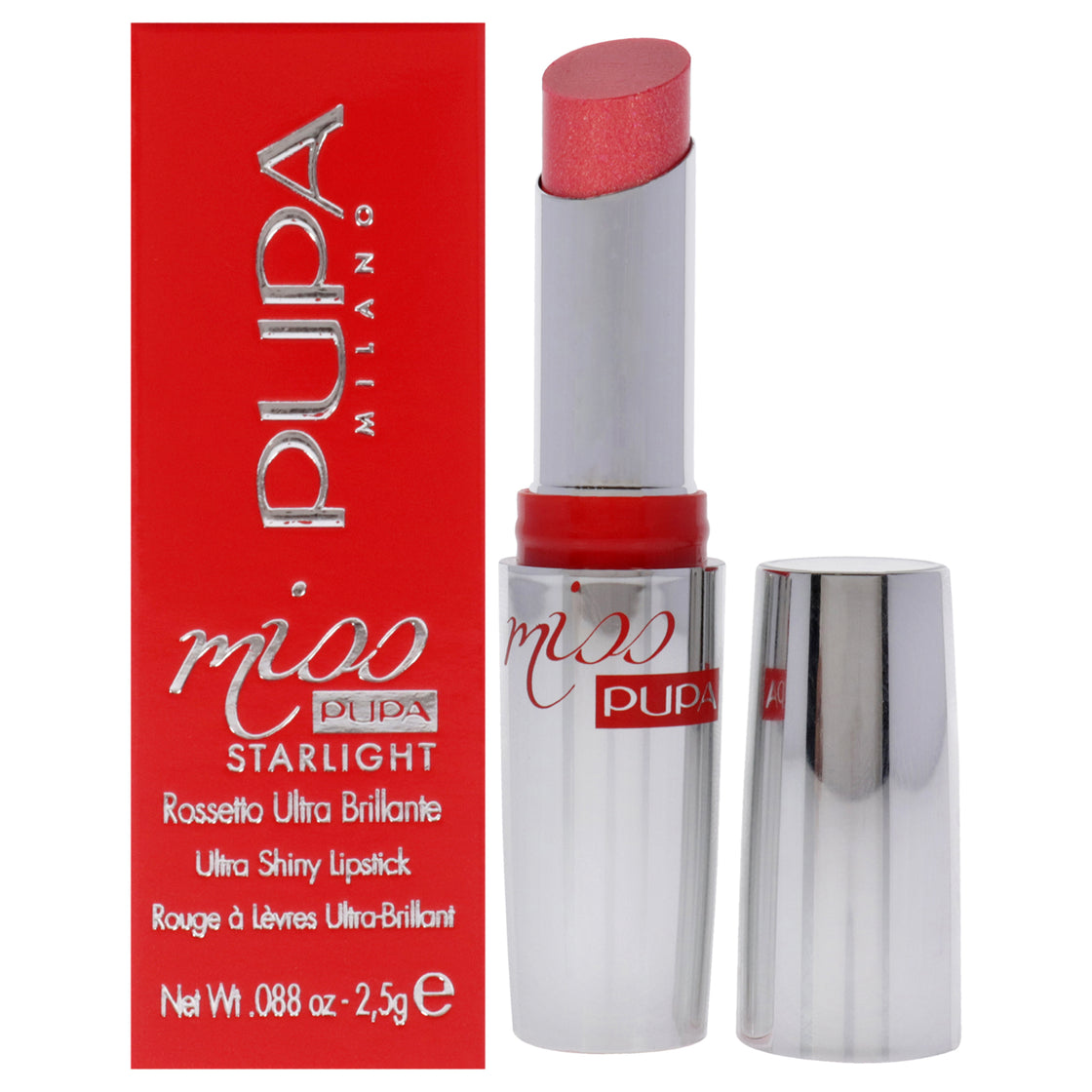 Miss Pupa Starlight Ultra-Shiny Lipstick - 705 Divine Diana by Pupa Milano for Women - 0.88 oz Lipstick