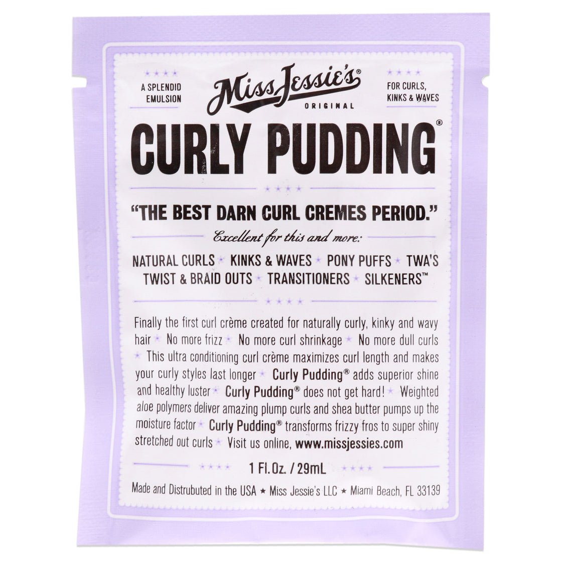 Curly Pudding by Miss Jessies for Unisex - 1 oz Cream