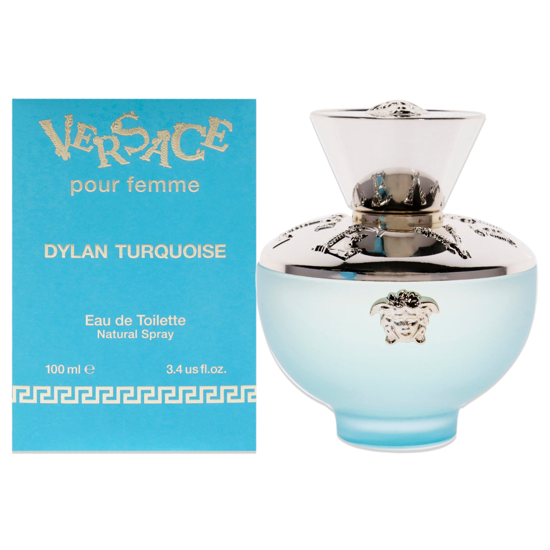 Dylan Turquoise by Versace for Women - 3.4 oz EDT Spray