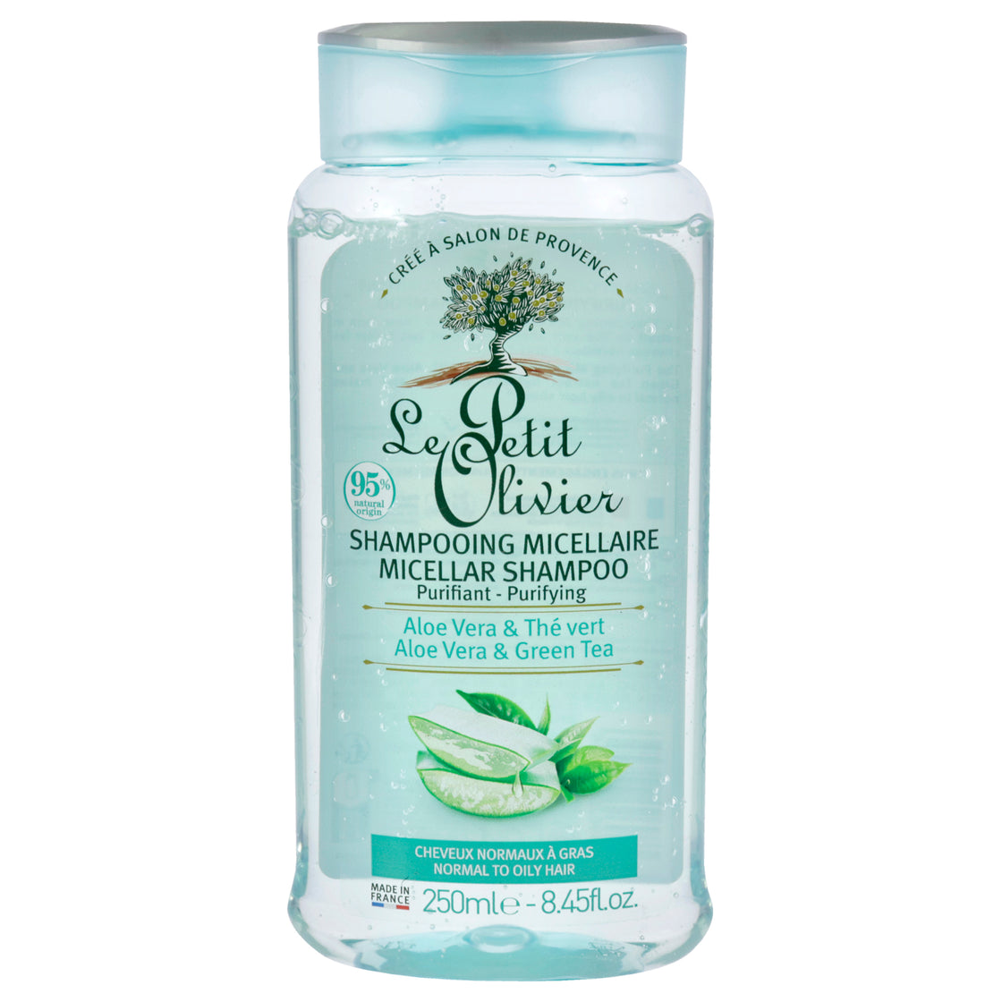 Micellar Shampoo - Aloe Vera and Green Tea by Le Petit Olivier for Women - 8.45 oz Shampoo