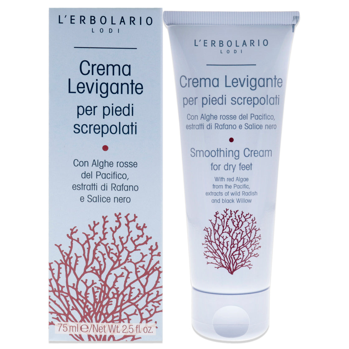 Smoothing Cream for Cracked Feet by Lerbolario for Unisex - 2.5 oz Cream