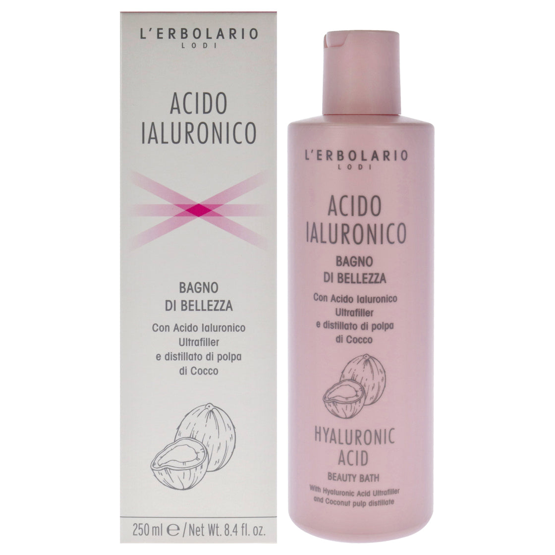 Hyaluronic Acid Beauty Bath by LErbolario for Unisex - 8.4 oz Shower Gel