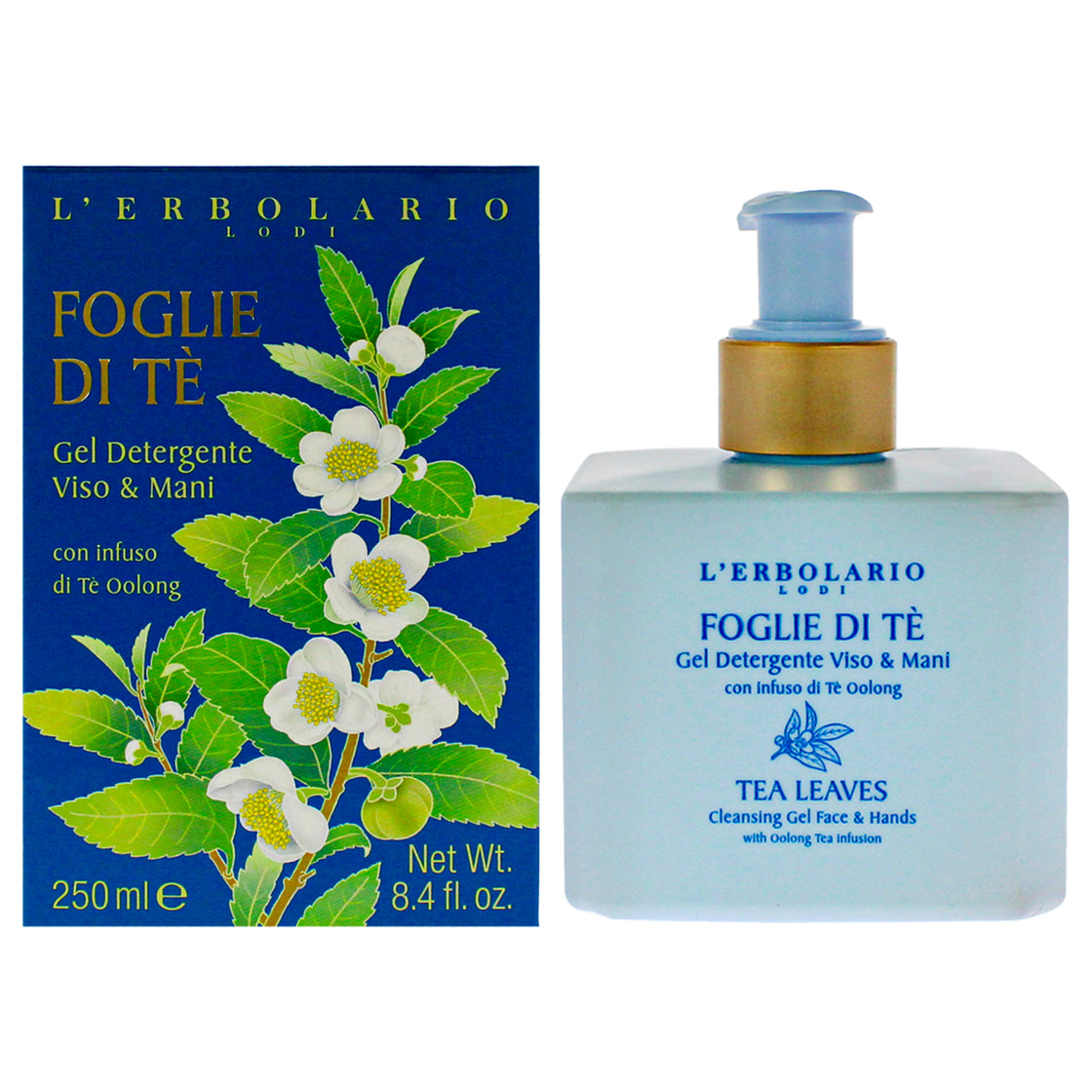 Cleansing Gel Face and Hand - Tea Leaves by LErbolario for Unisex - 8.5 oz Cleanser