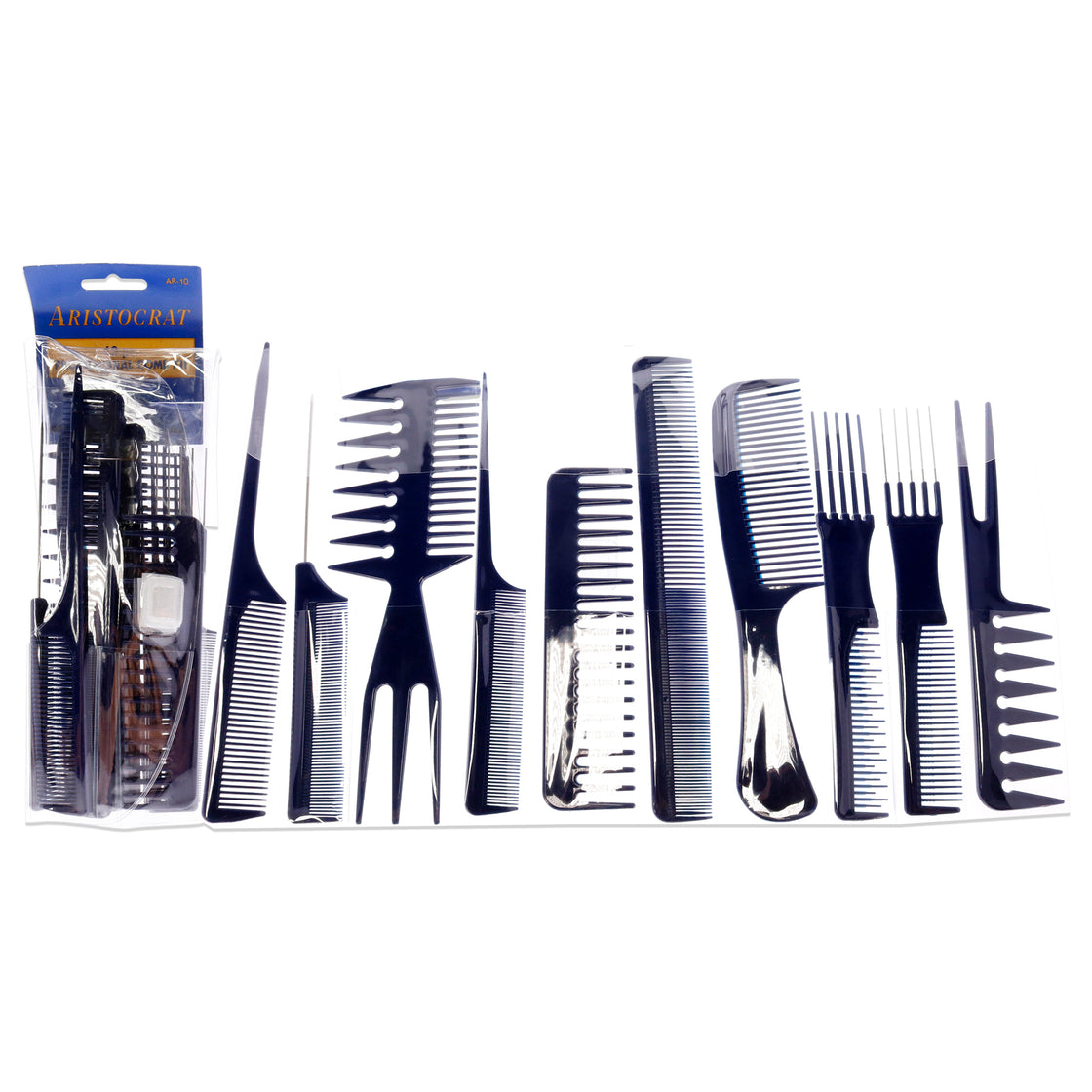 Professional Comb Set by Aristocrat for Unisex - 10 Pc Comb