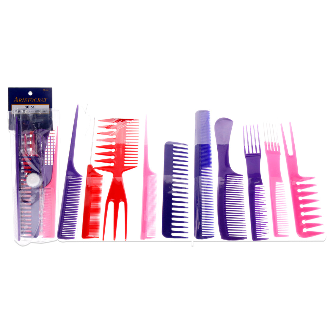 Assorted Comb in Roll-Up Set by Aristocrat for Unisex - 10 Pc Comb