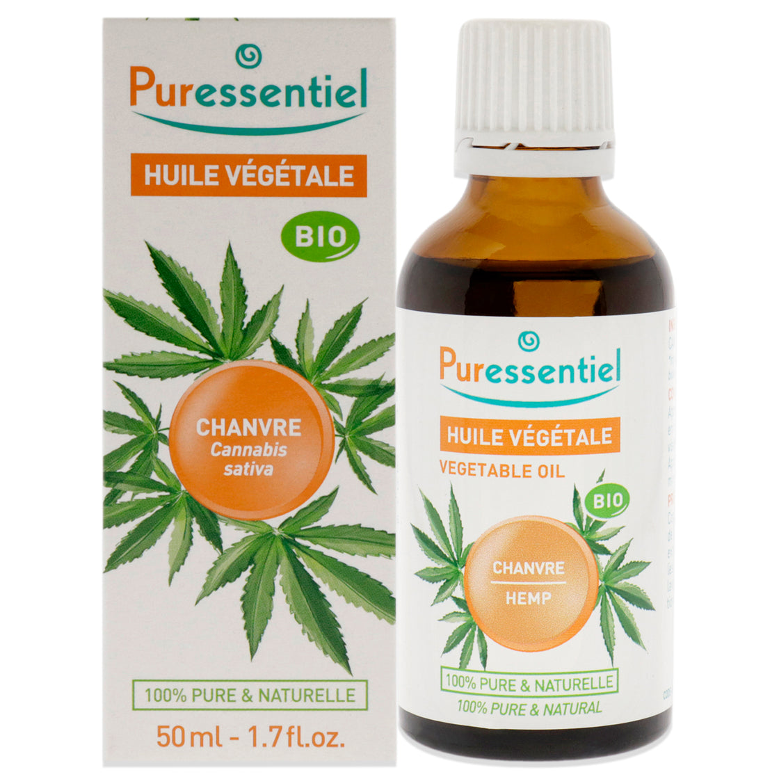 Organic Vegetable Oil - Hemp by Puressentiel for Unisex - 1.7 oz Oil