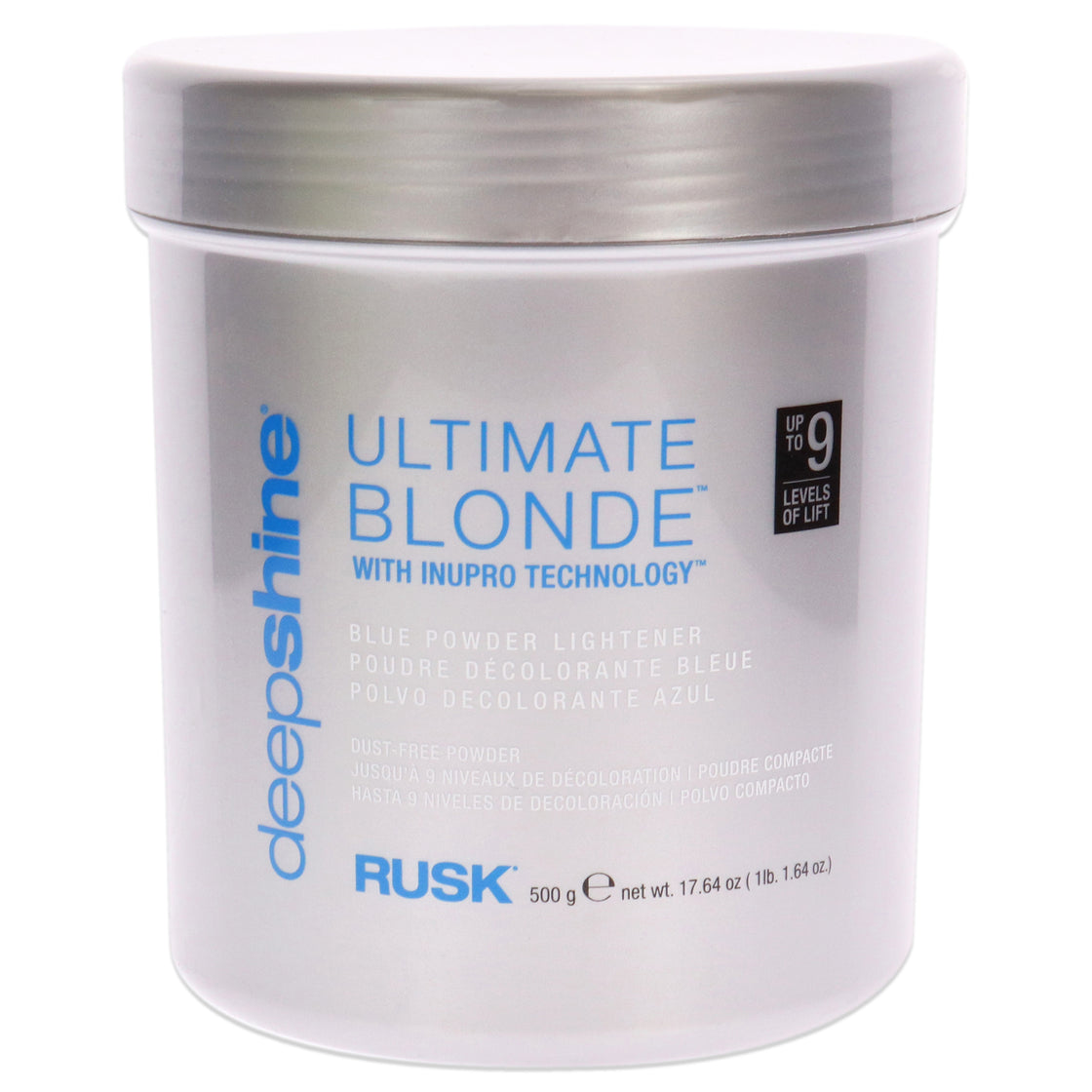 Deepshine Ultimate Blonde Blue Powder Lightener by Rusk for Unisex - 17.64 oz Lightener