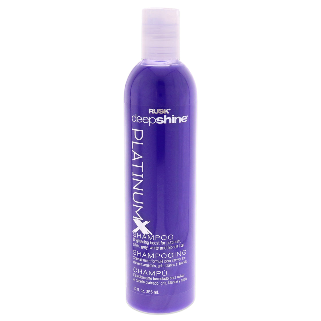 Deepshine PlatinumX Shampoo by Rusk for Unisex - 12 oz Shampoo