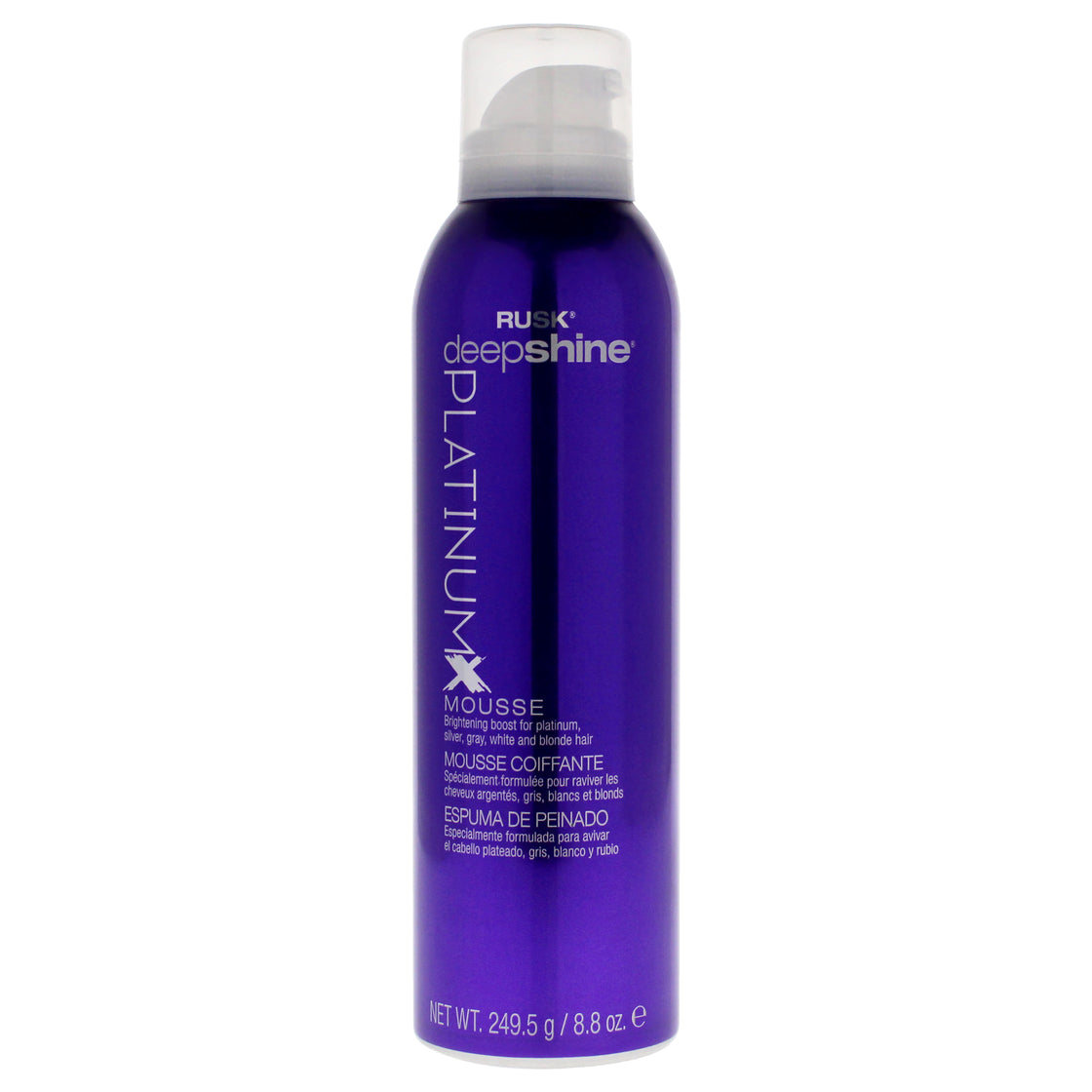 Deepshine PlatinumX Mousse by Rusk for Unisex - 8.8 oz Mousse