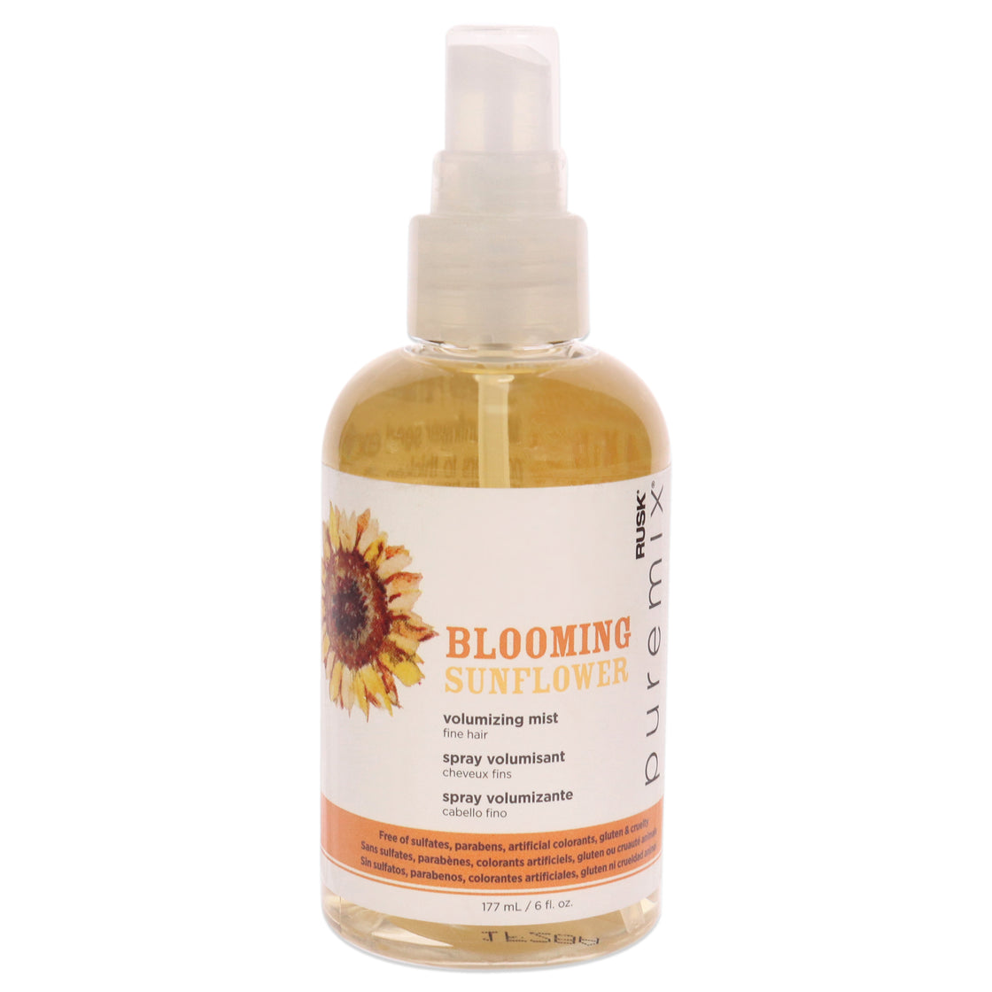 Puremix Blooming Sunflower Volumizing Mist - Fine Hair by Rusk for Unisex - 6 oz Hair Mist