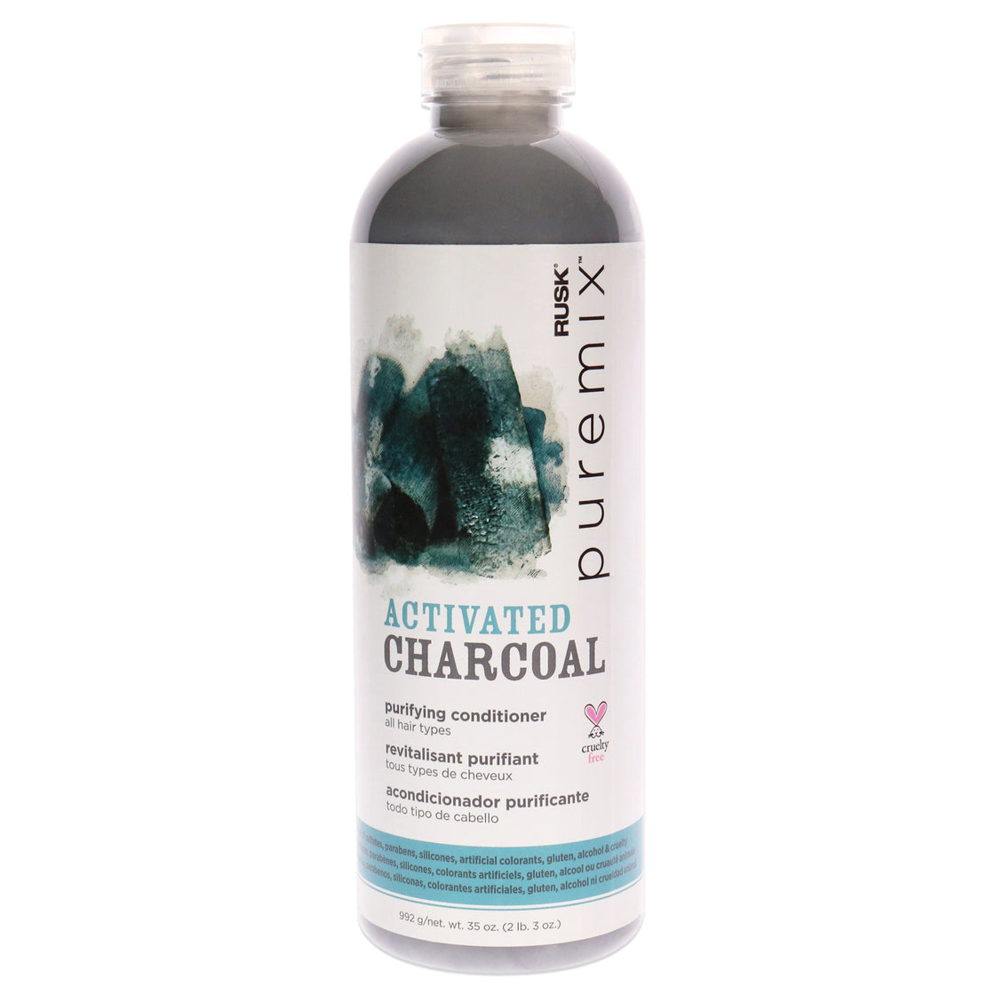 Puremix Activated Charcoal Purifying Conditioner by Rusk for Unisex - 35 oz Conditioner