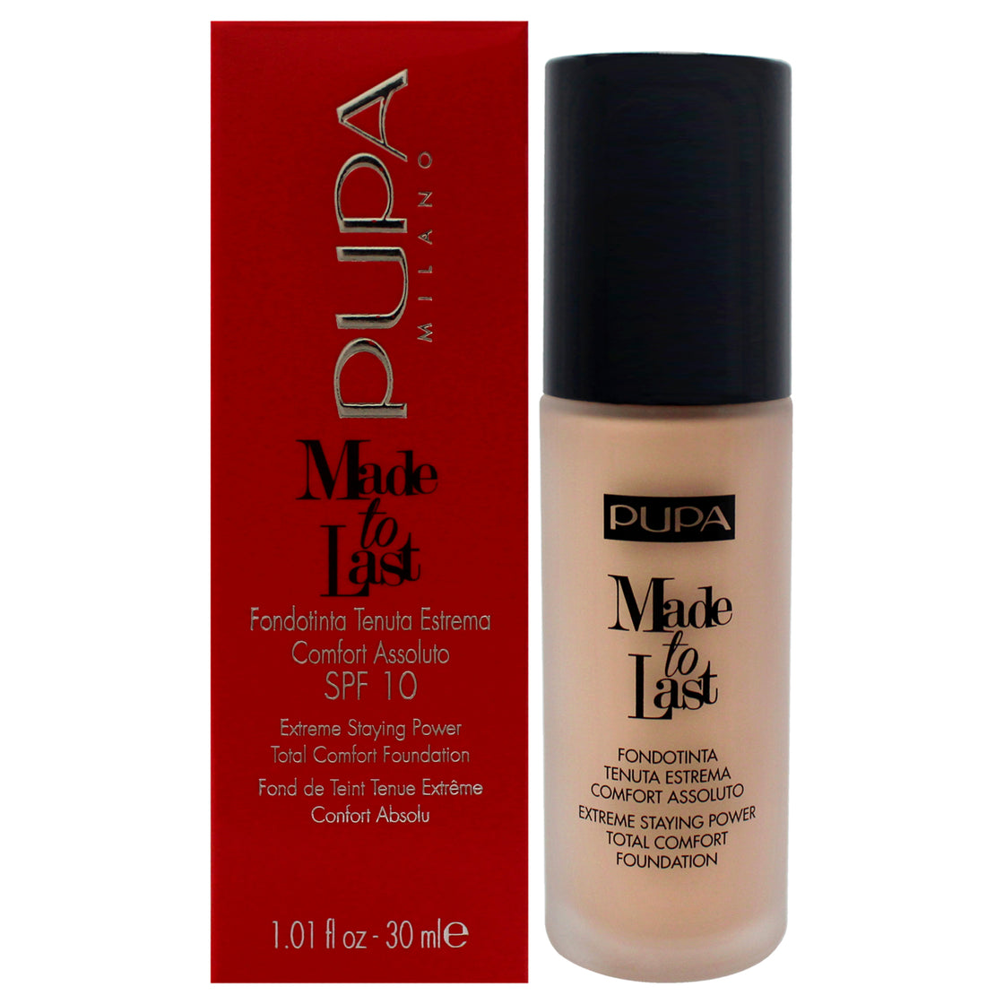 Made to Last Extreme Staying Power Foundation SPF 30 - 020 Light Beige by Pupa Milano for Women - 1.01 oz Foundation