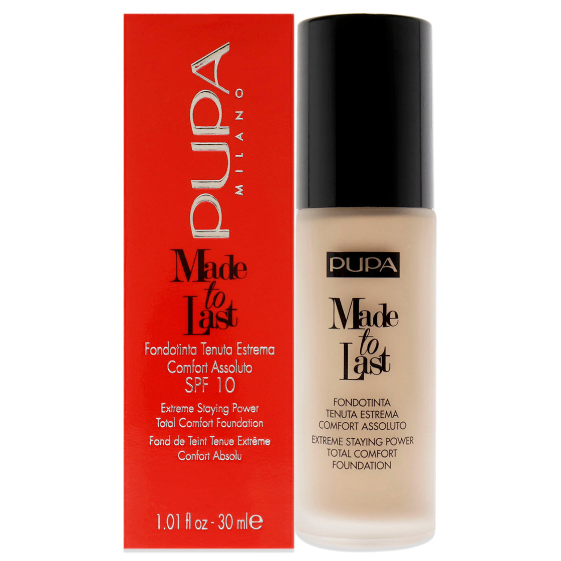 Made to Last Extreme Staying Power Foundation SPF 10 - 030 Natural Beige by Pupa Milano for Women - 1.01 oz Foundation