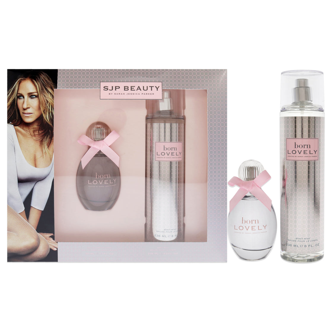 Born Lovely by Sarah Jessica Parker for Women - 2 Pc Gift Set 1.7oz EDP Spray, 8oz Body Mist