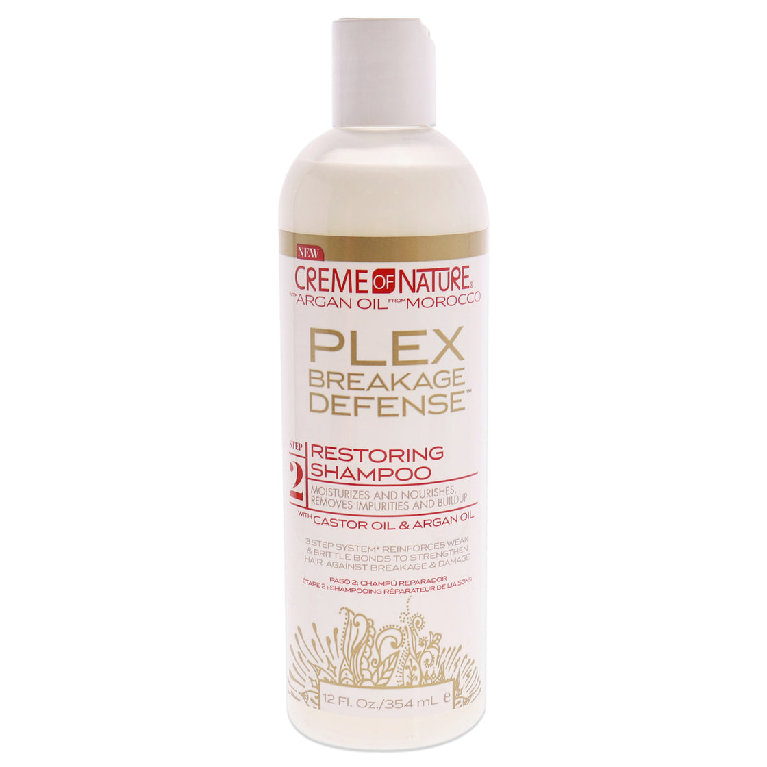 Plex Breakage Defense Restoring Shampoo by Creme of Nature for Unisex - 12 oz Shampoo